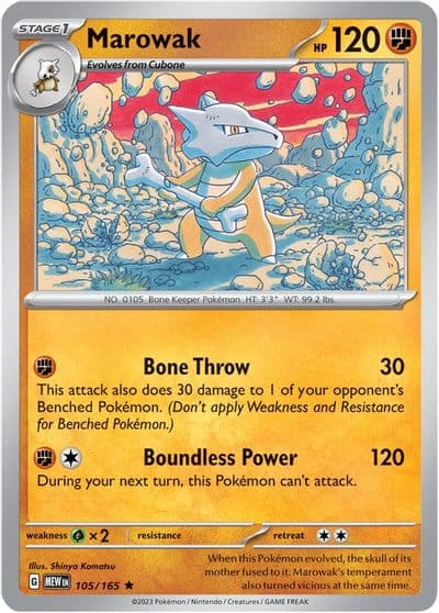 Marowak SV: Scarlet & Violet 151 Pokemon card