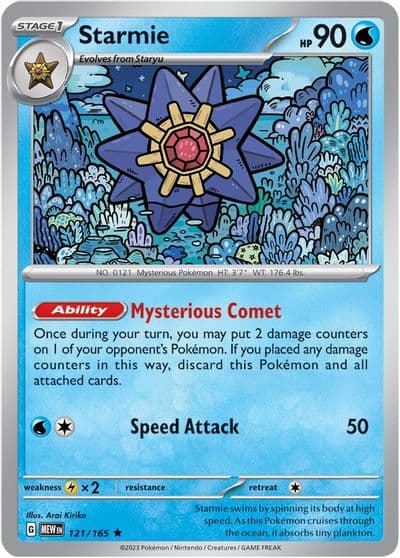 Starmie SV: Scarlet & Violet 151 Pokemon card