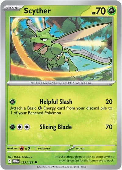 Scyther SV: Scarlet & Violet 151 Pokemon card