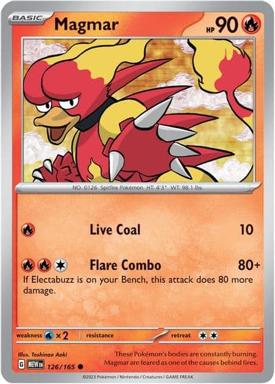 Magmar SV: Scarlet & Violet 151 Pokemon card