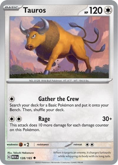 Tauros SV: Scarlet & Violet 151 Pokemon card