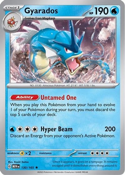 Gyarados SV: Scarlet & Violet 151 Pokemon card