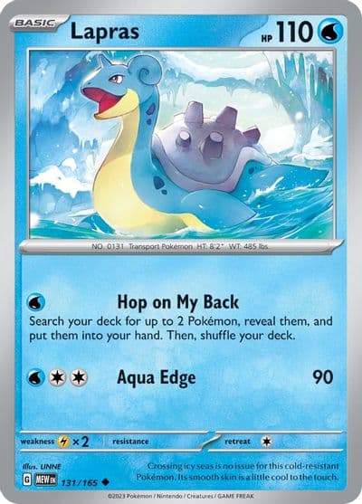 Lapras SV: Scarlet & Violet 151 Pokemon card