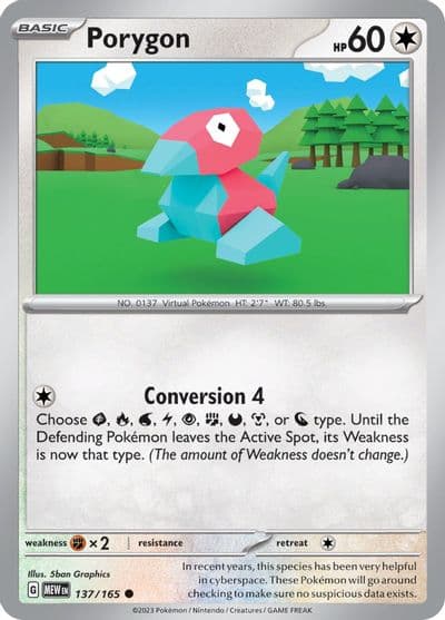 Porygon SV: Scarlet & Violet 151 Pokemon card