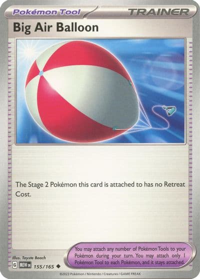 Big Air Balloon SV: Scarlet & Violet 151 Pokemon card