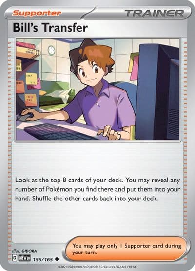 Bill's Transfer SV: Scarlet & Violet 151 Pokemon card