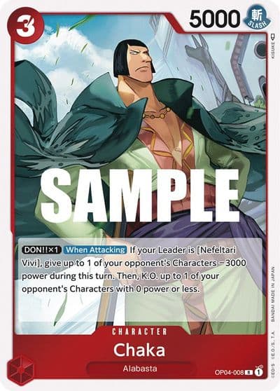 Chaka Kingdoms of Intrigue One Piece card