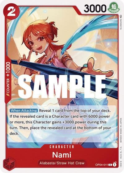 Nami Kingdoms of Intrigue One Piece card