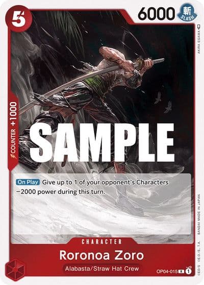 Roronoa Zoro Kingdoms of Intrigue One Piece card