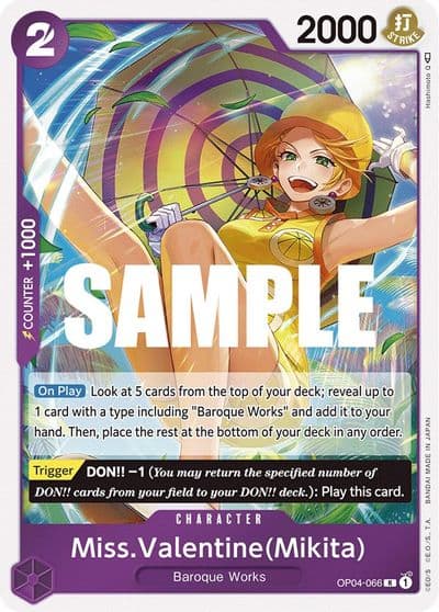MissValentineMikita Kingdoms of Intrigue One Piece card