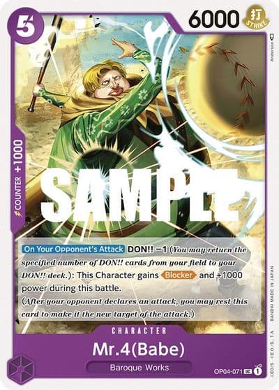 Mr4 Babe Kingdoms of Intrigue One Piece card