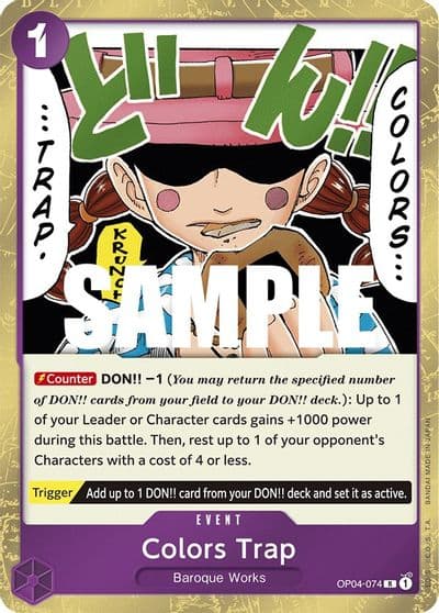 Colors Trap Kingdoms of Intrigue One Piece card