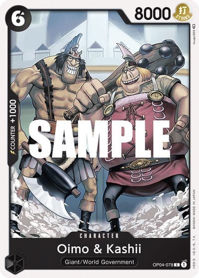 Oimo and Kashii Kingdoms of Intrigue One Piece card