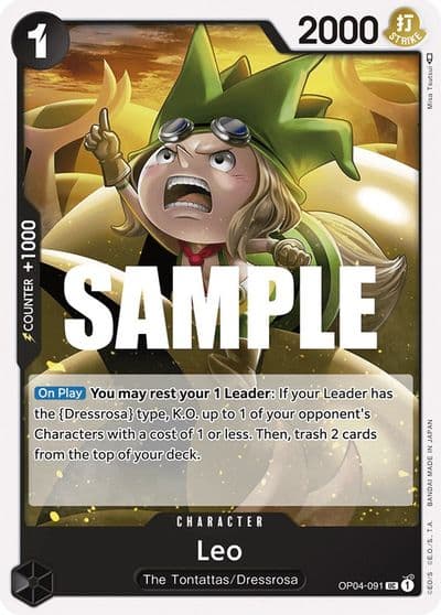 Leo Kingdoms of Intrigue One Piece card