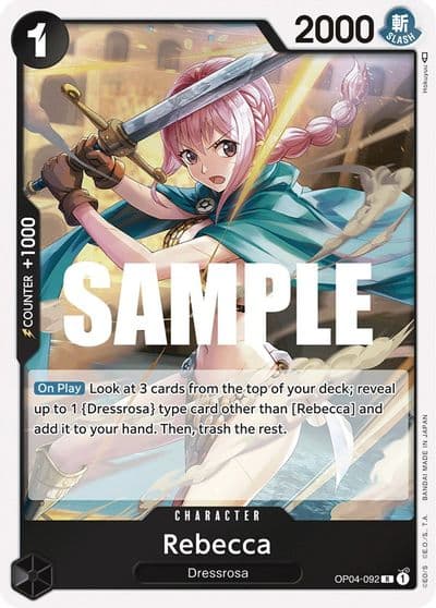 Rebecca 092 Kingdoms of Intrigue One Piece card