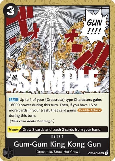 Gum Gum King Kong Gun Kingdoms of Intrigue One Piece card
