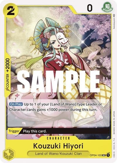 Kouzuki Hiyori Kingdoms of Intrigue One Piece card