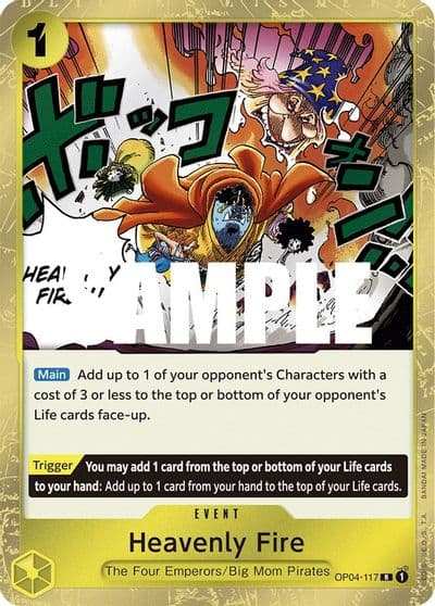 Heavenly Fire Kingdoms of Intrigue One Piece card