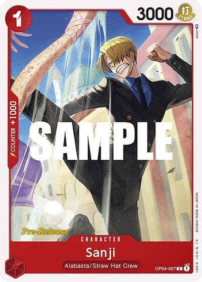 Sanji 007 Kingdoms of Intrigue Pre-Release Cards One Piece card