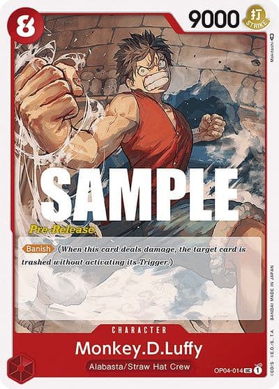 MonkeyDLuffy Kingdoms of Intrigue Pre-Release Cards One Piece card