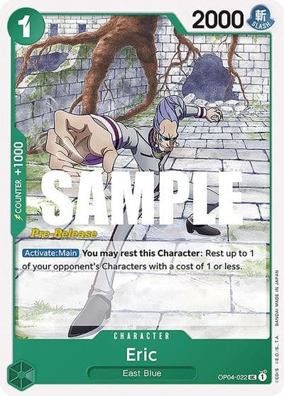Eric Kingdoms of Intrigue Pre-Release Cards One Piece card