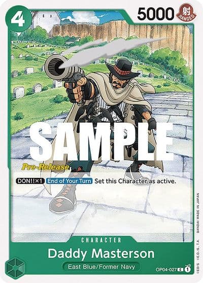 Daddy Masterson Kingdoms of Intrigue Pre-Release Cards One Piece card