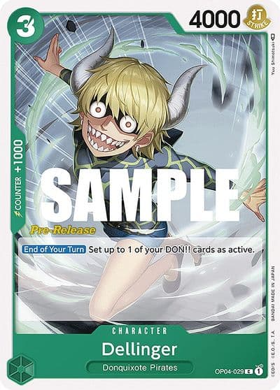 Dellinger Kingdoms of Intrigue Pre-Release Cards One Piece card