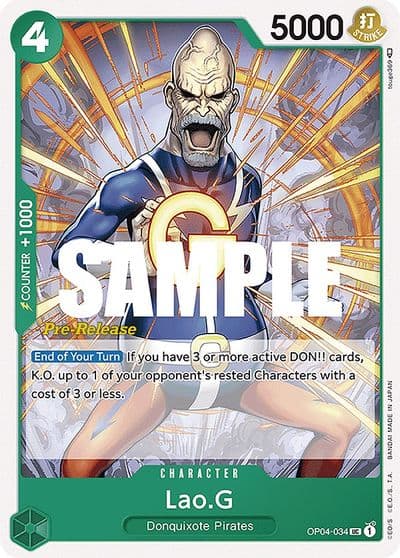 LaoG Kingdoms of Intrigue Pre-Release Cards One Piece card