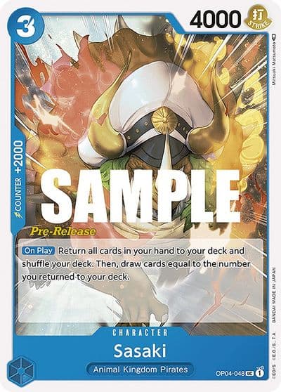 Sasaki Kingdoms of Intrigue Pre-Release Cards One Piece card