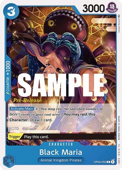 Black Maria Kingdoms of Intrigue Pre-Release Cards One Piece card