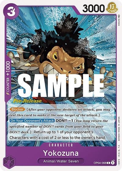 Yokozuna Kingdoms of Intrigue Pre-Release Cards One Piece card