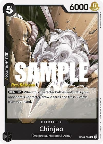 Chinjao Kingdoms of Intrigue Pre-Release Cards One Piece card
