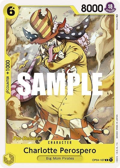 Charlotte Perospero Kingdoms of Intrigue Pre-Release Cards One Piece card