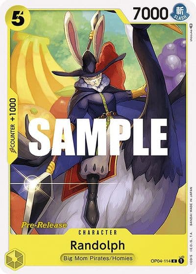 Randolph Kingdoms of Intrigue Pre-Release Cards One Piece card