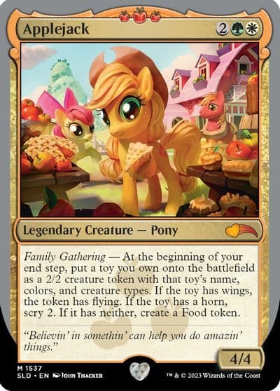 Applejack Secret Lair Drop Series Magic card