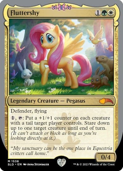 Fluttershy Secret Lair Drop Series Magic card