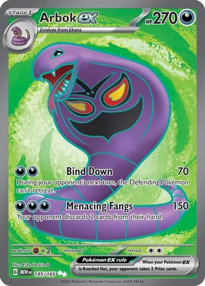 Arbok ex SV: Scarlet & Violet 151 Pokemon card