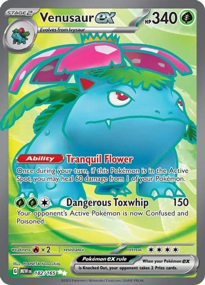Venusaur ex SV: Scarlet & Violet 151 Pokemon card