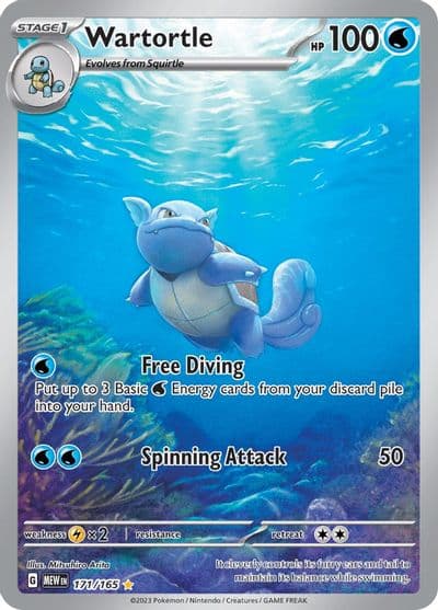 Wartortle SV: Scarlet & Violet 151 Pokemon card