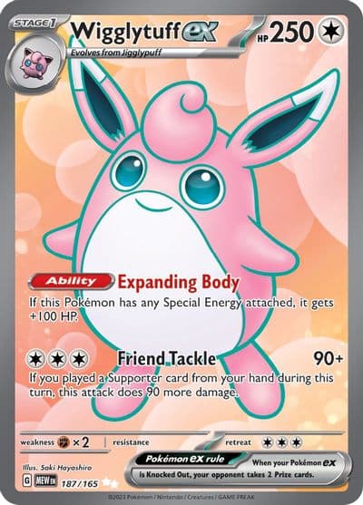 Wigglytuff ex SV: Scarlet & Violet 151 Pokemon card