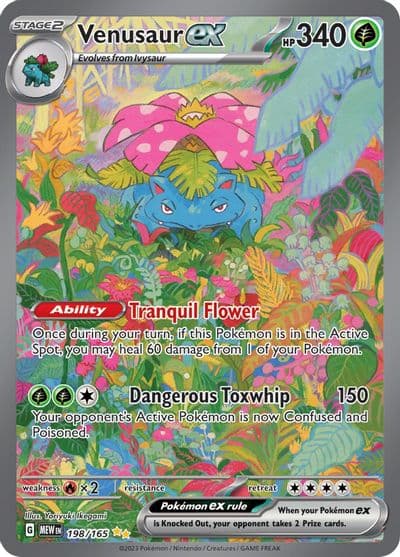 Venusaur ex SV: Scarlet & Violet 151 Pokemon card