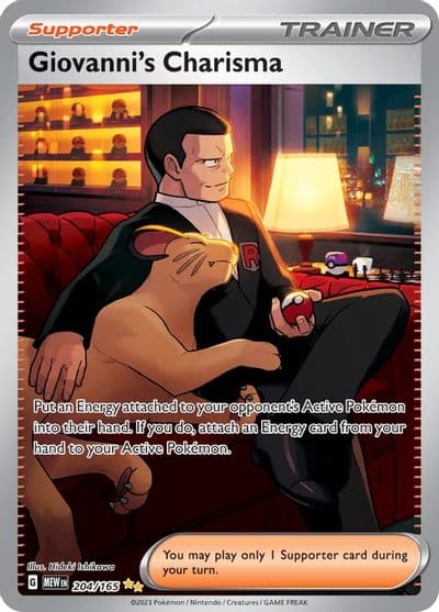 Giovanni's Charisma SV: Scarlet & Violet 151 Pokemon card
