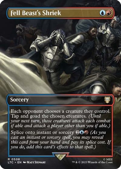 Fell Beasts Shriek Borderless Commander: The Lord of the Rings: Tales of Middle-earth Magic card