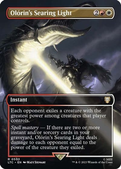 Olorins Searing Light Borderless Commander: The Lord of the Rings: Tales of Middle-earth Magic card