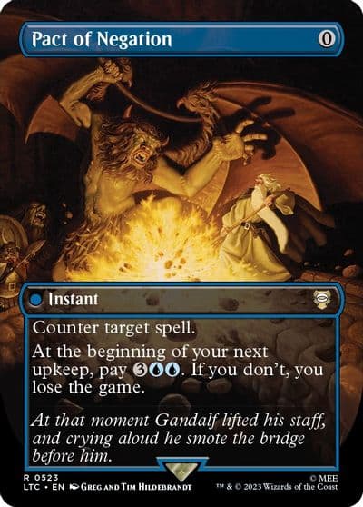 Pact of Negation Borderless Commander: The Lord of the Rings: Tales of Middle-earth Magic card