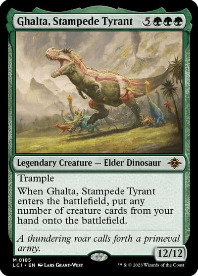 Ghalta Stampede Tyrant The Lost Caverns of Ixalan Magic card