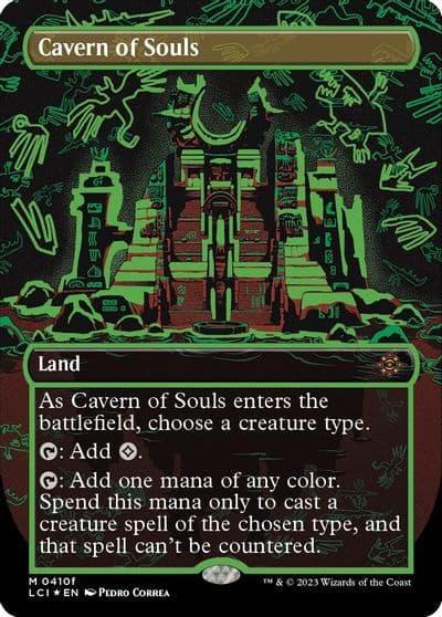 Cavern of Souls 0410f Borderless The Lost Caverns of Ixalan Magic card