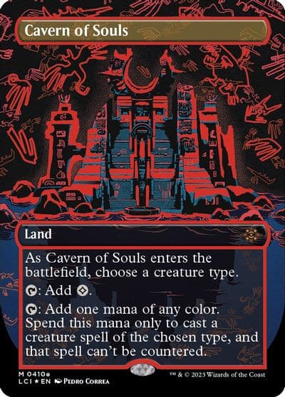 Cavern of Souls 0410e Borderless The Lost Caverns of Ixalan Magic card