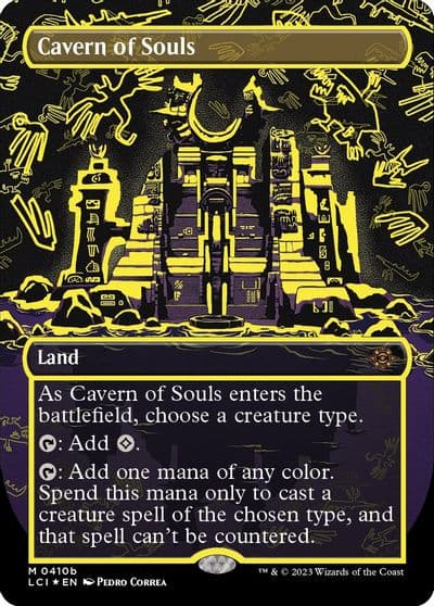 Cavern of Souls Neon Yellow WPN & Gateway Promos Magic card
