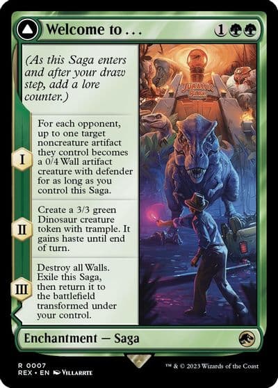 Welcome to Universes Beyond: Jurassic World Collection Magic card